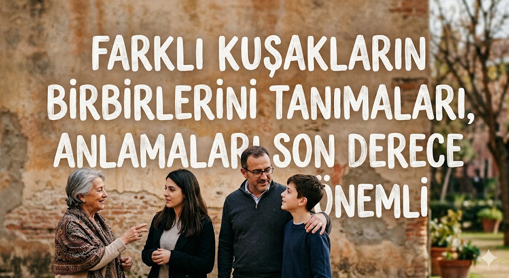 FARKLI KUŞAKLARIN BİRBİRLERİNİ TANIMALARI, ANLAMALARI SON DERECE ÖNEMLİ